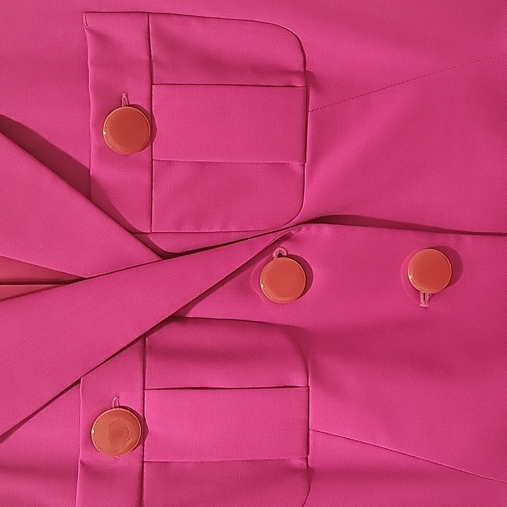 Vintage ESCADA by CRISCA fitted blazer, purple/fuscia color - Picture 4 of 8
